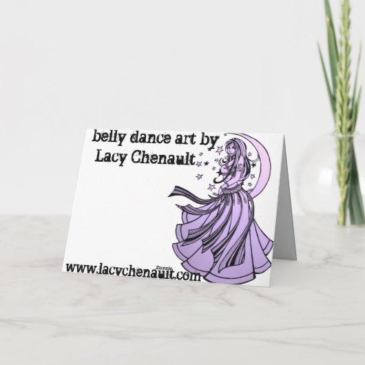 Belly Dancer Birthday-kaarten Kaart (Achterkant)