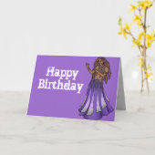 Belly Dancer Birthday-kaarten Kaart (Gele Bloem)