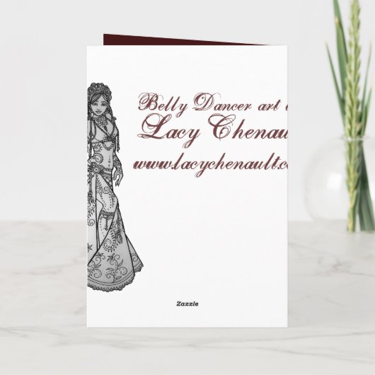 Belly Dancer Birthday-kaarten Kaart (Achterkant)