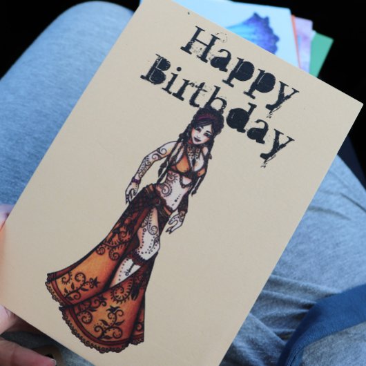 Belly Dancer Birthday-kaarten Kaart
