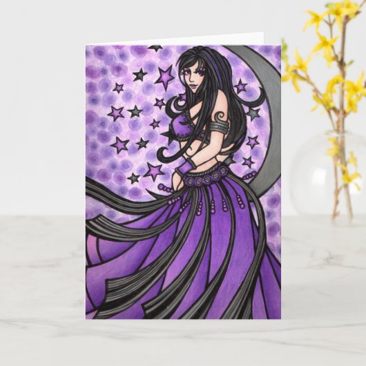 Belly Dancer Birthday-kaarten Kaart (Gele Bloem)
