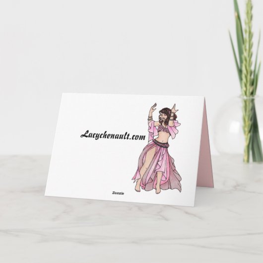 Belly Dancer Birthday-kaarten Kaart (Achterkant)