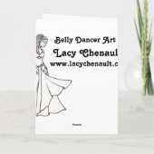 Belly Dancer Birthday-kaarten Kaart (Achterkant)