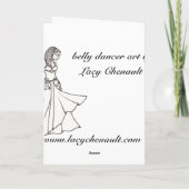 Belly Dancer Birthday-kaarten Kaart (Achterkant)