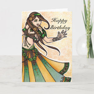 Belly Dancer Birthday-kaarten Kaart