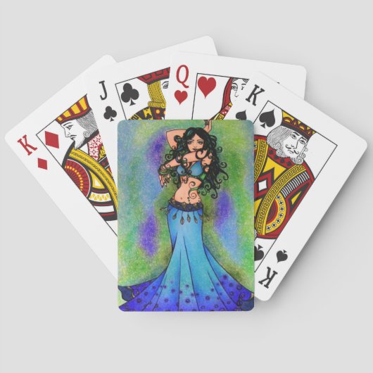 Belly Dancer Birthday-kaarten Pokerkaarten (Achterkant)