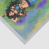 Belly Dancer Birthday-kaarten Tissuepapier (Detail)