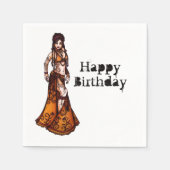 Belly Dancer Birthday Servet (Voorkant)