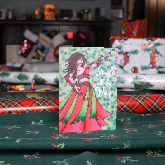 Belly Dancer Cards Feestdagen Kaart