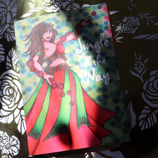 Belly Dancer Cards Feestdagen Kaart