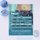 Belly Dancer, Dance Lesson Adverteren flyer (Enkel)