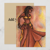Belly Dancer Feestdagenkaart (Voorkant / Achterkant)