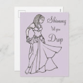 Belly Dancer Feestdagenkaart (Voorkant / Achterkant)