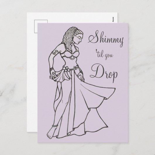 Belly Dancer Feestdagenkaart (Voorkant / Achterkant)