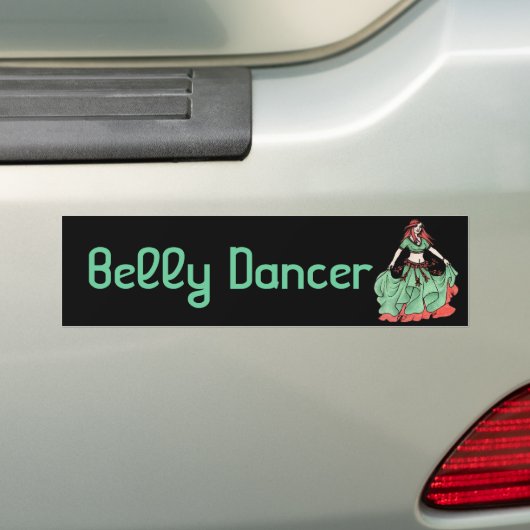 Belly Dancer Fritzie Bumpersticker (Op auto)