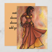 Belly Dancer Goddess Kaart (Voorkant / Achterkant)