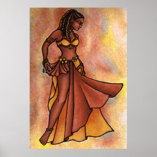 Belly Dancer Goddess Poster