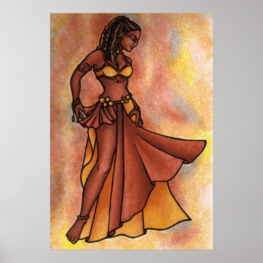 Belly Dancer Goddess Poster (Voorkant)