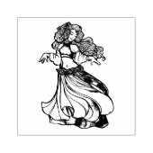 Belly Dancer Goddess Rubberstempel (Afrduk)