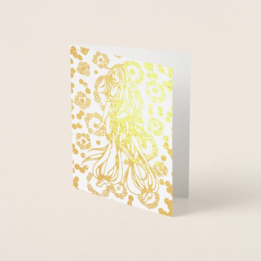 Belly Dancer Gold Folie Kaarten (Voorkant)