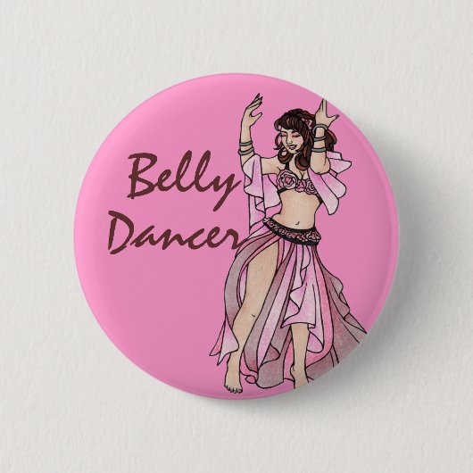 Belly Dancer Habibi Ronde Button 5,7 Cm (Voorkant)