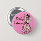 Belly Dancer Habibi Ronde Button 5,7 Cm (Voorkant /achterkant)
