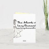 Belly Dancer Hartelijk dank Bedankkaart (Achterkant)