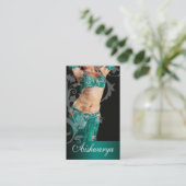 Belly Dancer III, Bollywood Hindi Mode (blauwgroen Visitekaartje (Staand voorkant)