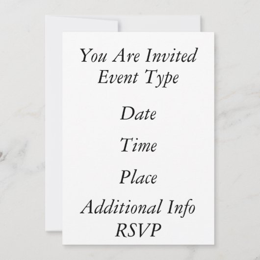 Belly Dancer Kaart (Achterkant)