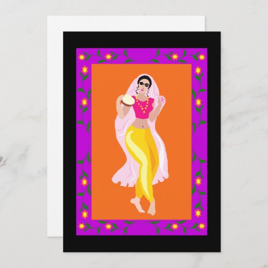 Belly Dancer Kaart (Voorkant / Achterkant)