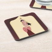 Belly Dancer Middle Eastern danser Bier Onderzetter (Linkerzijde)