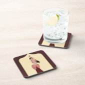 Belly Dancer Middle Eastern danser Bier Onderzetter (Rechterzijde)