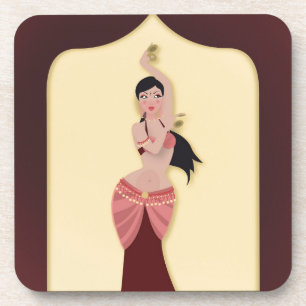 Belly Dancer Middle Eastern danser Bier Onderzetter