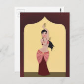 Belly Dancer Middle Eastern danser Briefkaart (Voorkant / Achterkant)