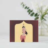 Belly Dancer Middle Eastern danser Briefkaart (Staand voorkant)