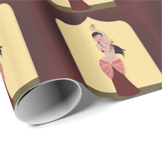Belly Dancer Middle Eastern danser Cadeaupapier (Rol Hoek)