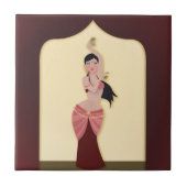 Belly Dancer Middle Eastern danser Tegeltje (Voorkant)