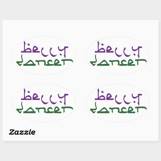 Belly Dancer Ovale Sticker (Vel)