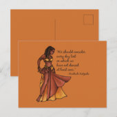 Belly Dancer Quote Dance elke dag Briefkaart (Voorkant / Achterkant)