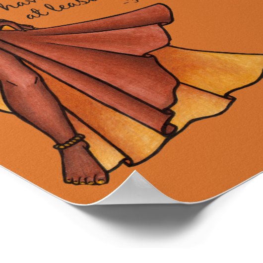 Belly Dancer Quote Dance elke dag Poster (Hoek)