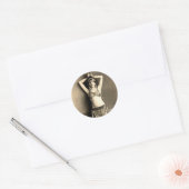 Belly Dancer Ronde Sticker (Envelop)