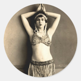Belly Dancer Ronde Sticker