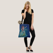 Belly Dancer Ruby Blauwgroen Tote Bag (Op model)