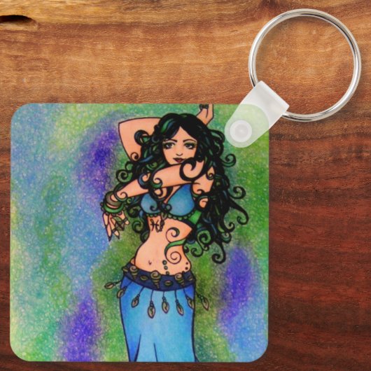 Belly Dancer Sleutelhanger (Achterkant)