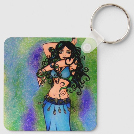 Belly Dancer Sleutelhanger (Achterkant)
