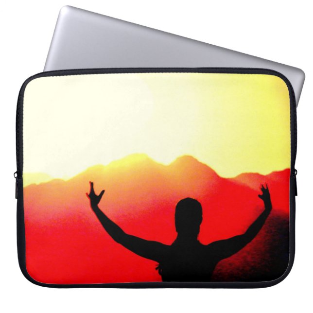 Belly dancer Sunrise Laptop Sleeve (Voorkant)