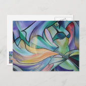 Belly Dancer uit het Midden-Oosten met parelvezel Briefkaart (Voorkant / Achterkant)