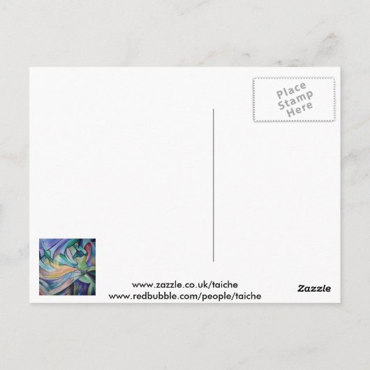 Belly Dancer uit het Midden-Oosten met parelvezel Briefkaart (Achterkant)