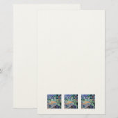 Belly Dancer uit het Midden-Oosten met parelvezel Briefpapier (Voorkant / Achterkant)