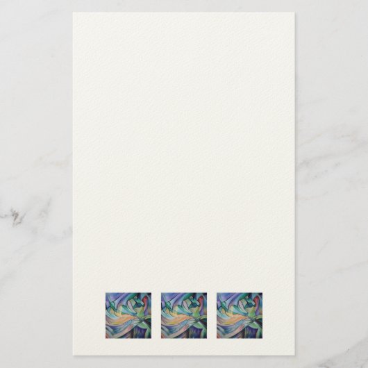 Belly Dancer uit het Midden-Oosten met parelvezel Briefpapier (Voorkant)